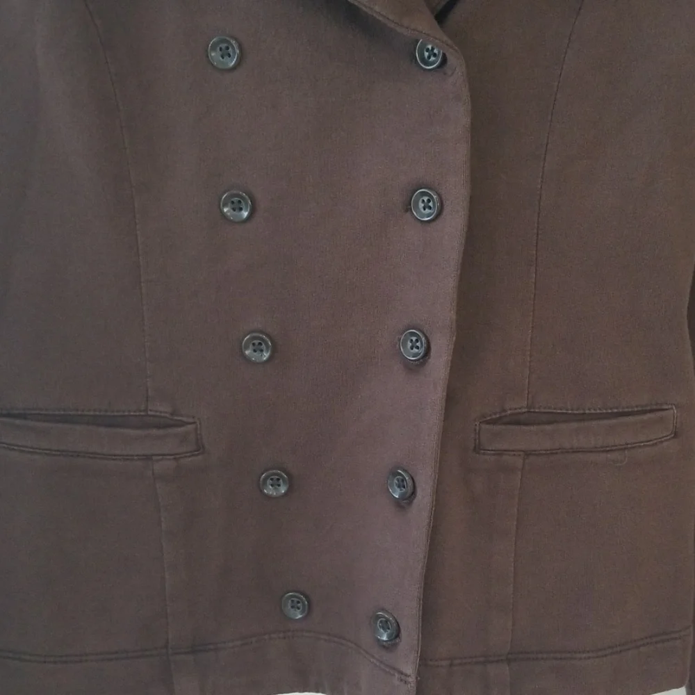 CAbi 711 Brown Cotton Jacket XS